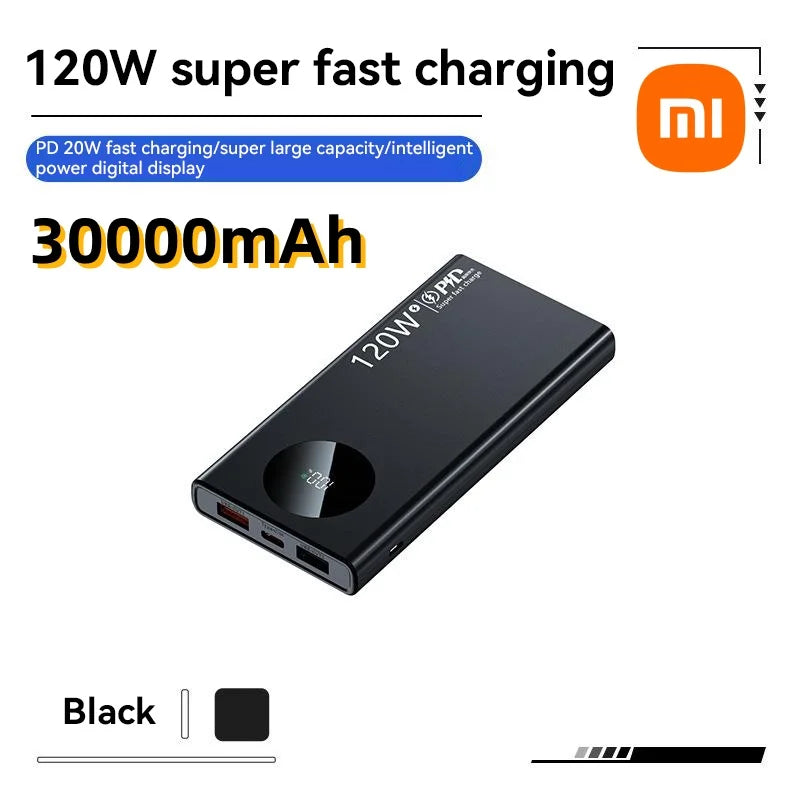 Batterie externe haute capacité Xiaomi 120 W 50 000 mAh – Charge ultra-rapide pour tous les appareils